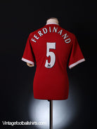 2006-07 Manchester United Home Shirt Ferdinand #5 L Football Shirt