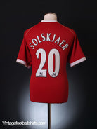 2006-07 Manchester United Home Shirt Solskjaer #20 L.Boys Football Shirt