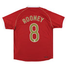 2006-07 Manchester United Nike Home Shirt Rooney #8 L Football Shirt