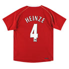 2006-07 Manchester United Nike Home Shirt Heinze #4 M Football Shirt