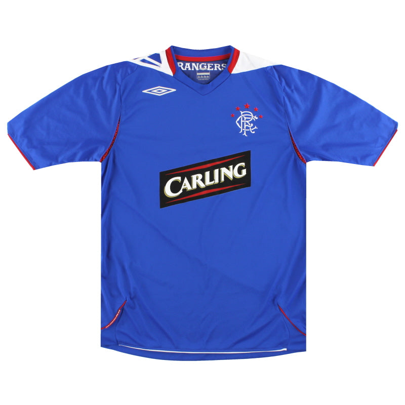 2006-07 Rangers Umbro Home Shirt L Football Shirt