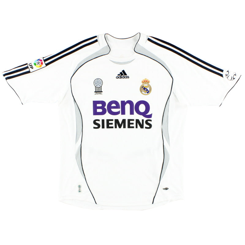 2006-07 Real Madrid adidas Home Shirt S Football Shirt