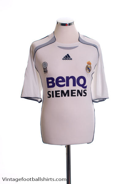 2006-07 Real Madrid Home Shirt L Vintage Football Shirts
