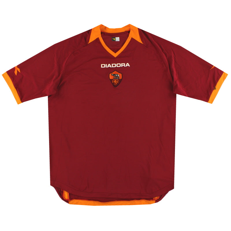 2006-07 Roma Diadora Home Shirt XXL Football Shirt