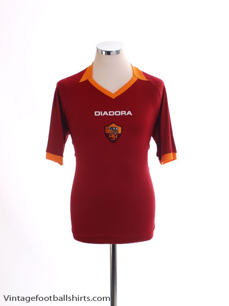 2006-07 Roma Home Shirt M Football Shirt