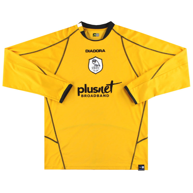 2006-07 Sheffield Wednesday Diadora Goalkeeper Shirt *Mint* M Football Shirt