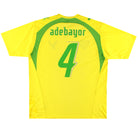 2006-07 Togo Puma Basic Home Shirt Adebayor #4 XL Football Shirt