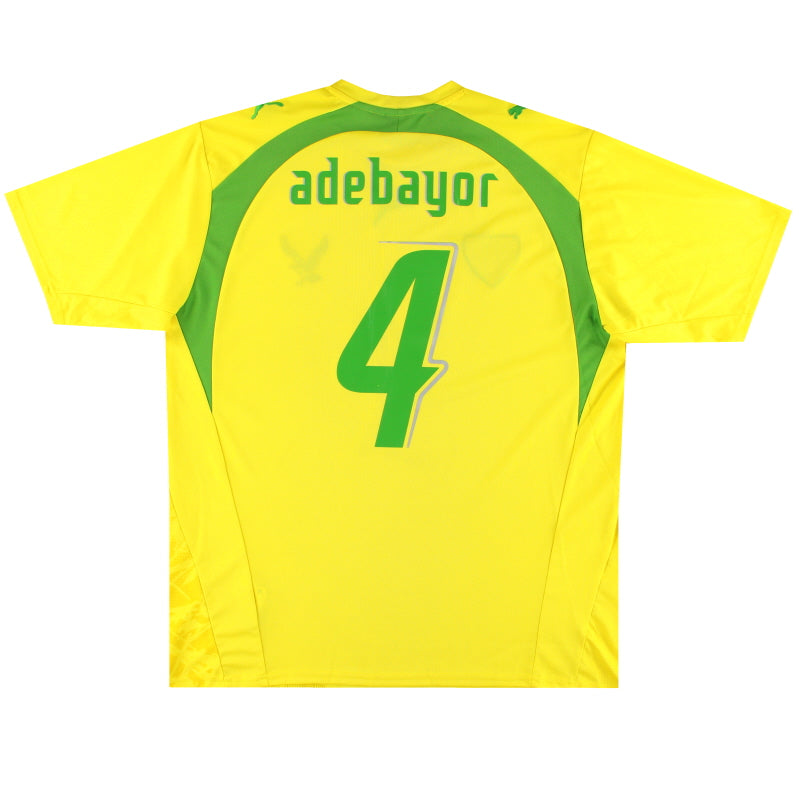 2006-07 Togo Puma Basic Home Shirt Adebayor #4 XL Football Shirt