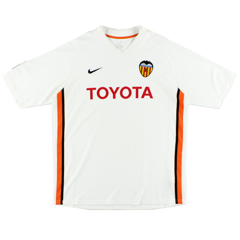 2006-07 Valencia Home Shirt XL Football Shirt