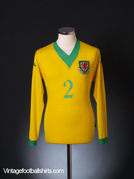 2006-07 Wales Away Shirt #2 L/S XL Football Shirt