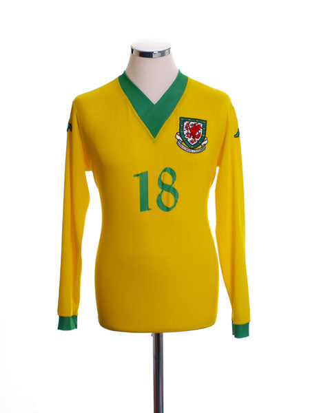 2006 07 Wales Player Issue Away Shirt #18 L S
