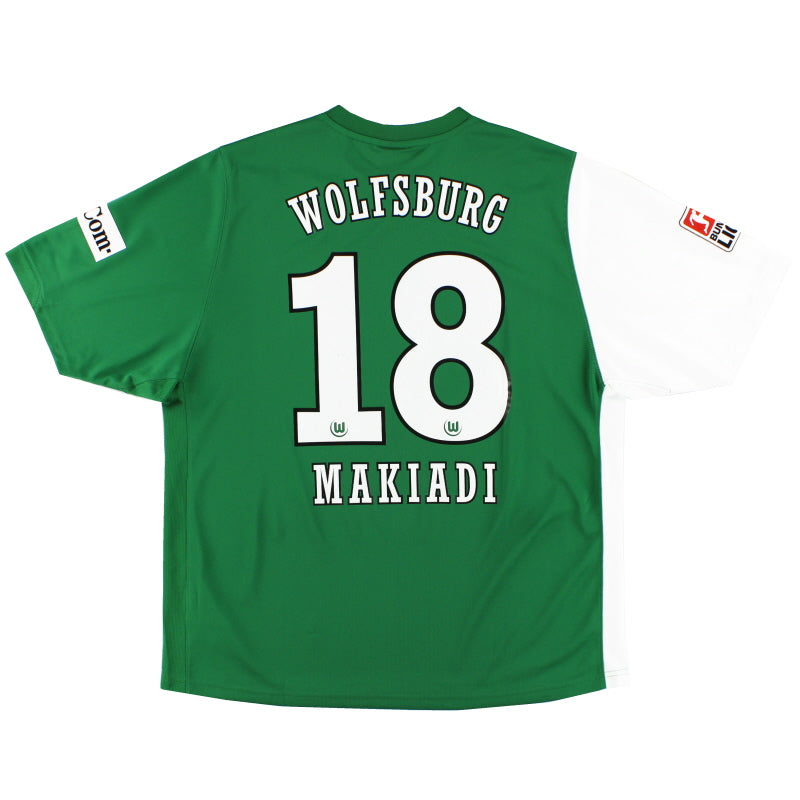 2006-07 Wolfsburg Home Shirt Makiadi #18 XL Football Shirt