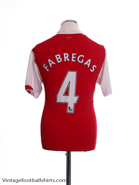 2006 08 Arsenal Home Shirt Fabregas #4 L