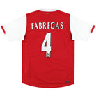 2006-08 Arsenal Nike Home Shirt Fabregas #4 S Football Shirt