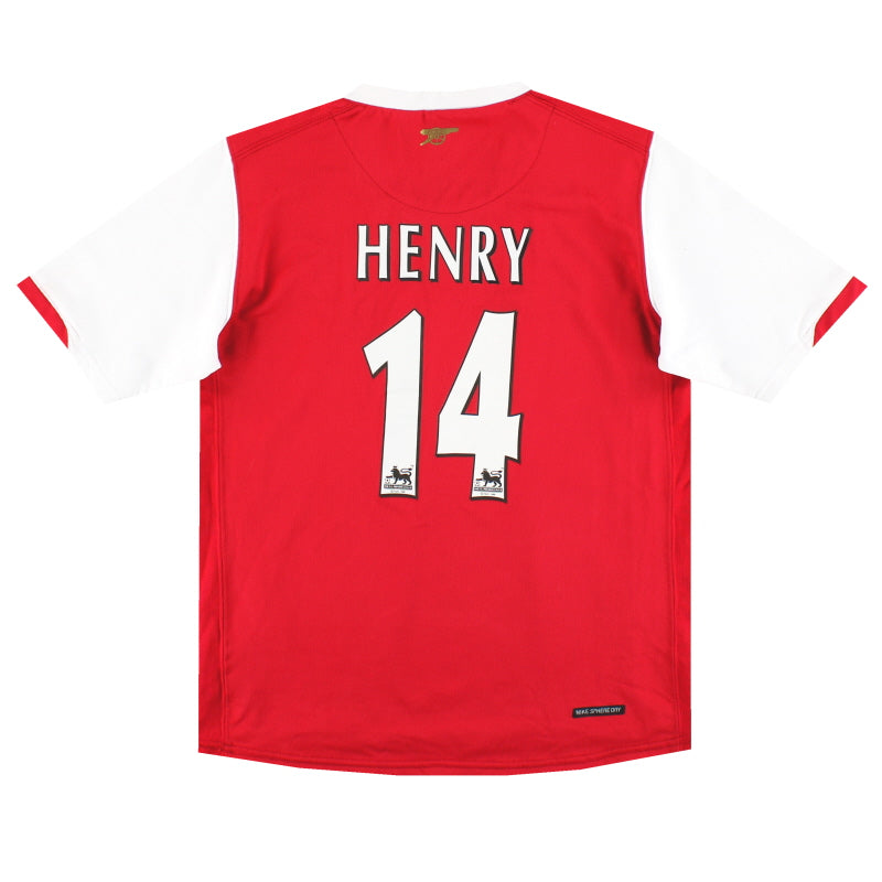 2006-08 Arsenal Nike Home Shirt Henry #14 M.Boys Football Shirt