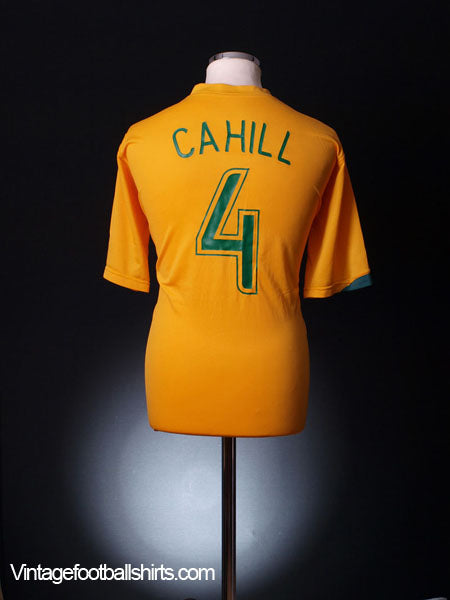 2006-08 Australia Home Shirt Cahill #4 XL Football Shirt