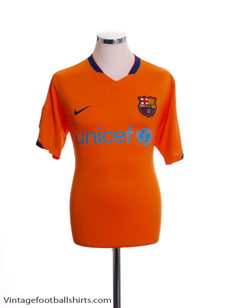 2006-08 Barcelona Away Shirt L Football Shirt