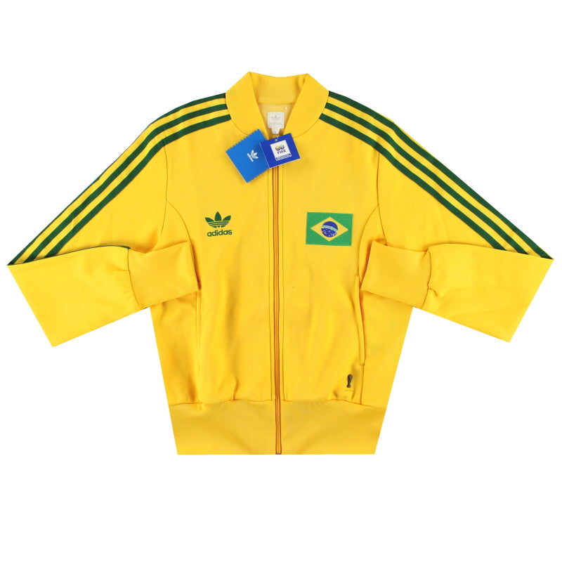 2006-08 Brazil adidas Originals World Cup Track Top *w/tags* Womens 12 Jacket
