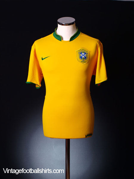 2006-08 Brazil Home Shirt M.Boys Football Shirt