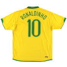 2006-08 Brazil Home Shirt Ronaldinho #10 *As New* L Football Shirt