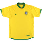 2006-08 Brazil Nike Home Shirt L Football Shirt