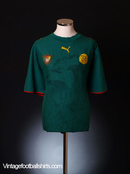 2006-08 Cameroon Home Shirt *Mint* M Football Shirt