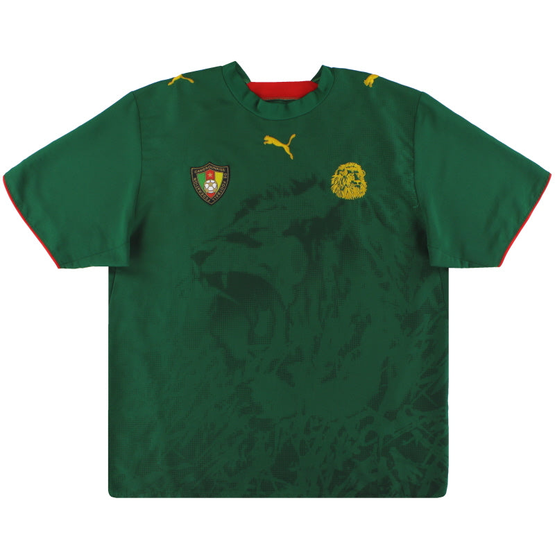 2006-08 Cameroon Puma Home Shirt L Football Shirt