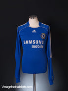 2006-08 Chelsea Home Shirt L/S L Football Shirt
