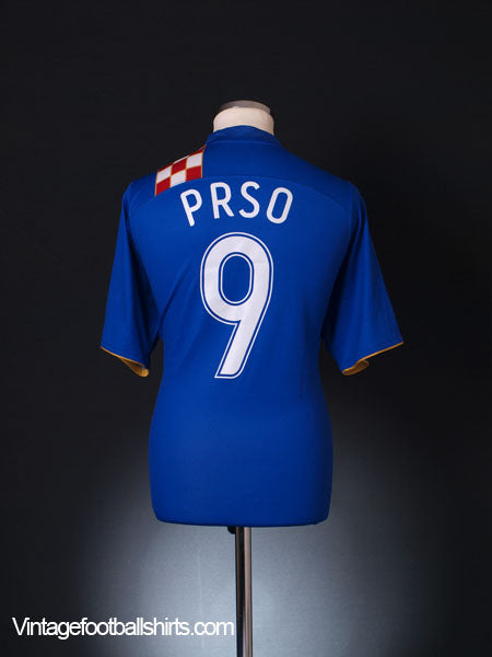 2006-08 Croatia Away Shirt Prso #9 XL Football Shirt