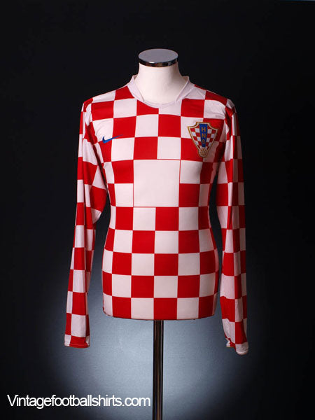 2006-08 Croatia Player Issue Home Shirt L/S XL Football Shirt