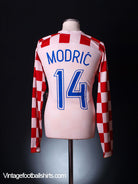 2006-08 Croatia Player Issue Home Shirt Modric #14 L/S *BNWT* XL Football Shirt
