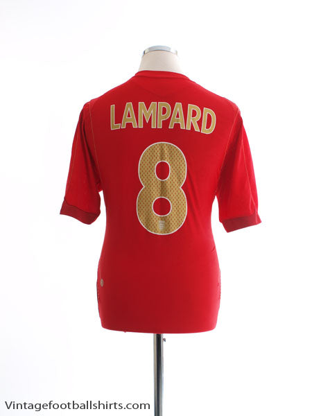 2006-08 England Away Shirt Lampard #8 L Football Shirt