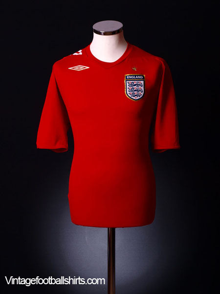 2006-08 England Away Shirt M.Boys Football Shirt