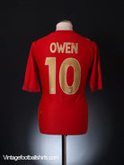 2006-08 England Away Shirt Owen #10 XL.Boys Football Shirt