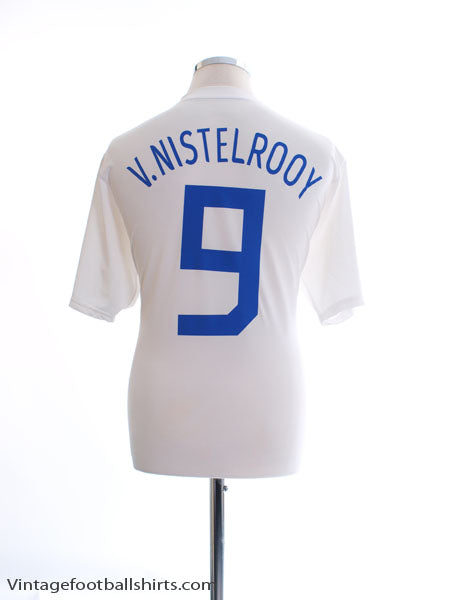 2006-08 Holland Away Shirt v. Nistelrooy #9 L Football Shirt