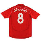 2006-08 Liverpool adidas CL Home Shirt Gerrard #8 L Football Shirt