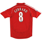 2006-08 Liverpool adidas Home Shirt Gerrard #8 *Mint* M Football Shirt