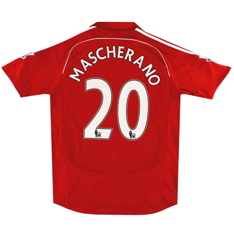 2006-08 Liverpool adidas Home Shirt Mascherano #20 L Football Shirt