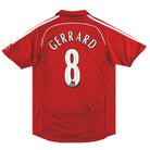 2006-08 Liverpool adidas Home Shirt Gerrard #8 L Football Shirt