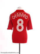 2006-08 Liverpool European Home Shirt Gerrard #8 L Football Shirt