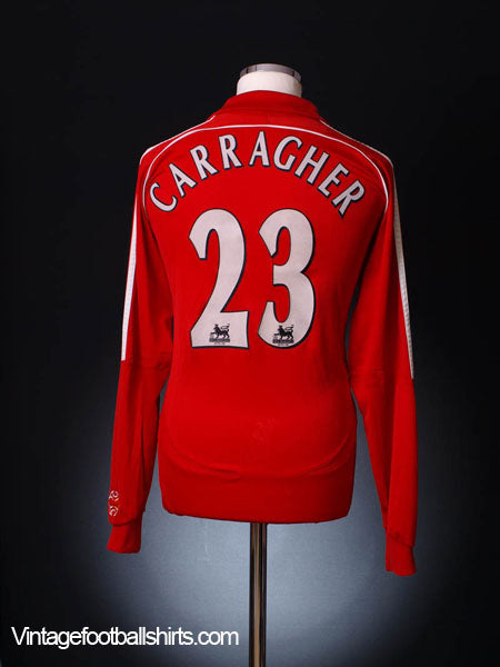 2006-08 Liverpool Home Shirt Carragher #23 L/S L Football Shirt