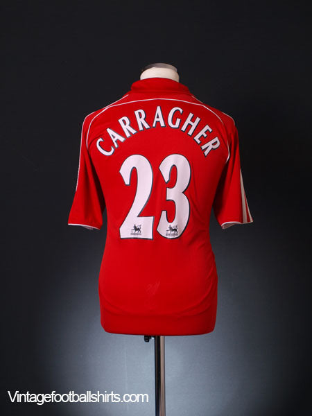 2006-08 Liverpool Home Shirt Carragher #23 L Football Shirt