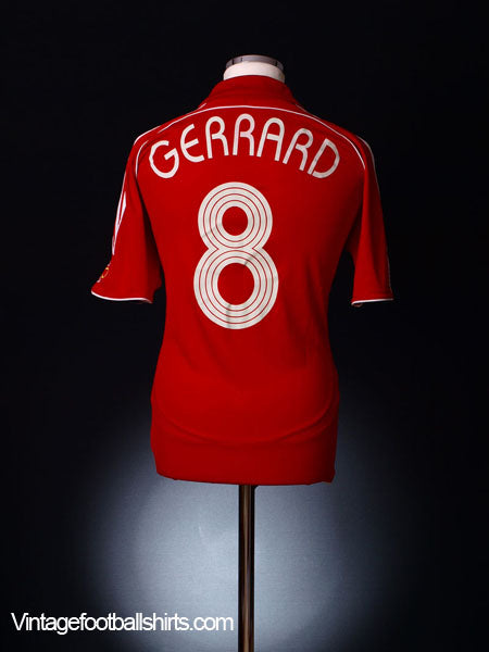 2006-08 Liverpool Home Shirt Gerrard #8 L Football Shirt