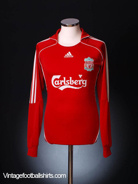 2006-08 Liverpool Home Shirt L/S L Football Shirt