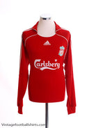 2006-08 Liverpool Home Shirt L/S *Mint* L Football Shirt