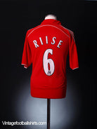 2006-08 Liverpool Home Shirt Riise #6 M Football Shirt