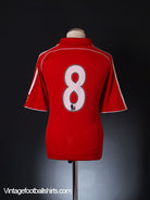 2006-08 Liverpool Reserves Match Issue Home Shirt #8 *Mint* XL Football Shirt