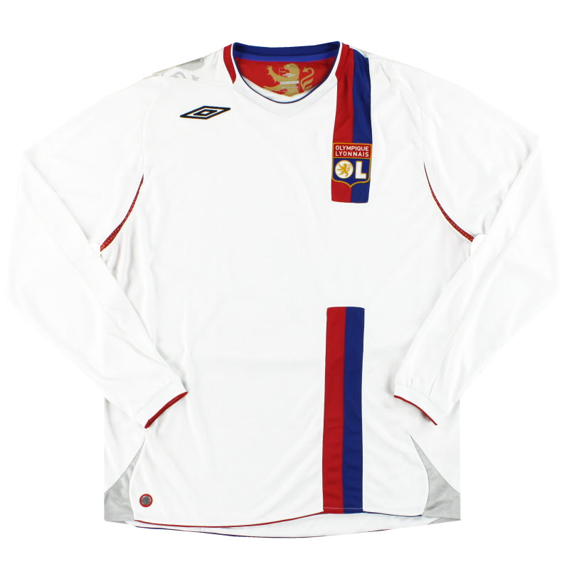 2006-08 Lyon Umbro Home Shirt L/S XL Football Shirt