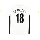 2006-08 Manchester United Nike Away Shirt Scholes #18 XL Football Shirt