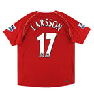2006-08 Manchester United Nike Home Shirt Larsson #17 *As New* XL Football Shirt
